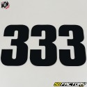 Kit 3 numbers cross 3 black 13x7cm