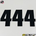 Kit 3 numbers cross 4 black 13x7cm