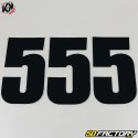 Kit 3 numbers cross 5 black 13x7cm