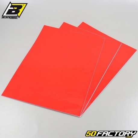 Planches adhésives vinyle Blackbird rouges 47x33cm (jeu de 3)