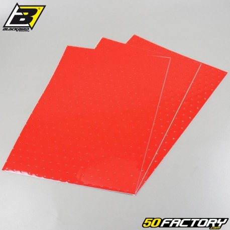 Pranchas adesivas de vinil Blackbird vermelho perfurado 47x33cm (conjunto de 3)