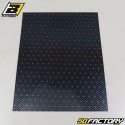 Adhesive vinyl planks Blackbird perforated carbons 47x33cm (set of 2)