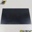 Adhesive vinyl planks Blackbird perforated carbons 47x33cm (set of 2)