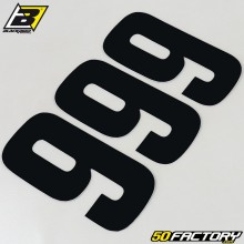 number stickers cross 9 black 16 cm Blackbird (3 game)