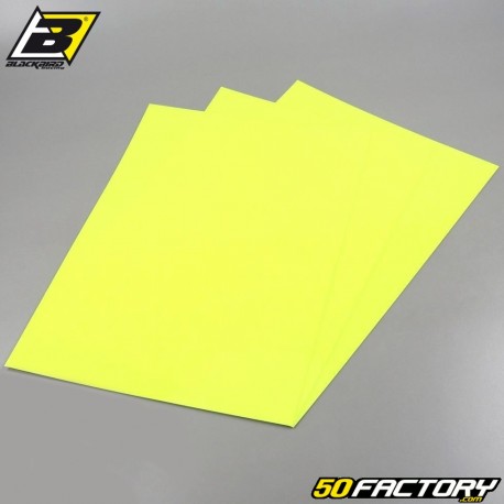 Pranchas adesivas de vinil Blackbird amarelo neon (jogo 3)