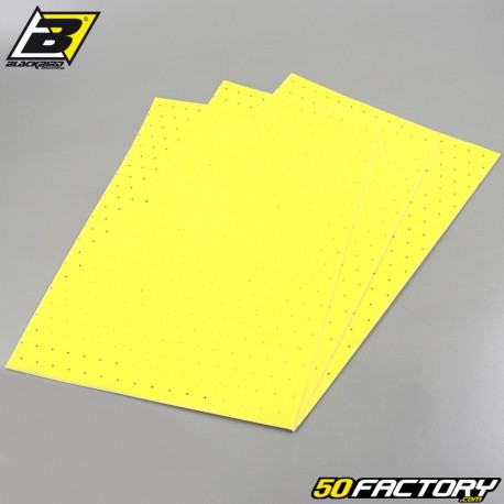 Plance adesive in vinile Blackbird giallo perforato (set 3)