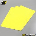 Planches de vinyl adhésives Blackbird jaunes perforées (jeu de 3)
