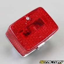 Rear light (type Luxor 75) Peugeot 103, MBK 51 chrome red cabochon