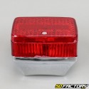 Rear light (type Luxor 75) Peugeot 103, MBK 51 chrome red cabochon