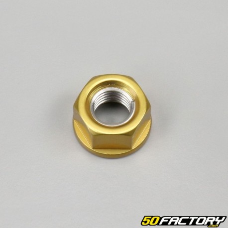 Tuerca Ã˜10x1.25mm rosca estándar oro