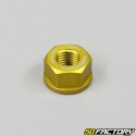Nut Ã10x1.25mm standard thread with aluminum gold anodized base