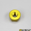 Nut Ã10x1.25mm standard thread with aluminum gold anodized base