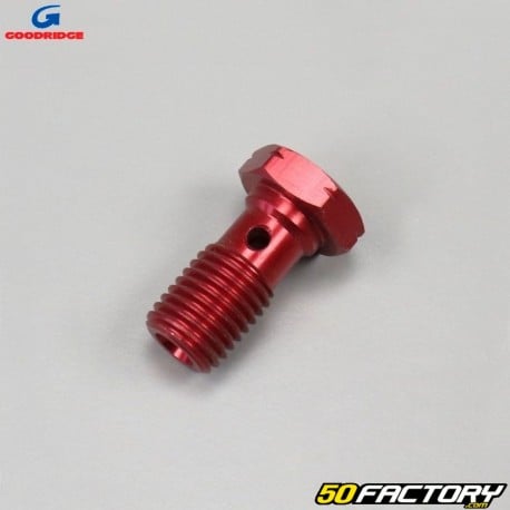 Parafuso de freio banjo Ø10x1.25 mm simples Goodridge vermelho V1