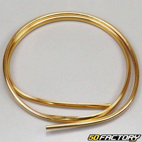 Reinforced rubber seal (snap-on) U gold (1 meter)