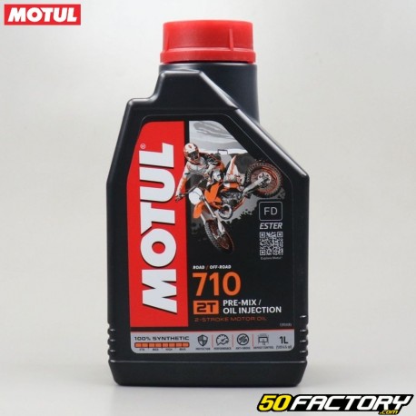 Huile moteur 2T Motul 710 100 % synthetic Ester 1L