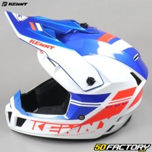 Helm cross Kenny Performance PRF blau, weiß und rot