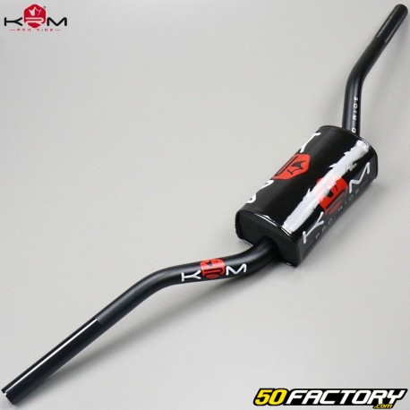 Manubrio Fatbar alluminio Ã˜28mm KRM Pro Ride nero e rosso con schiuma