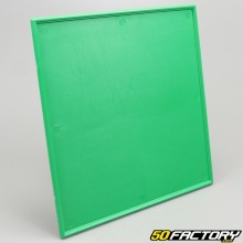 Plaque numéro en PVC 22x22cm quad verte