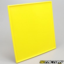 Plaque numéro en PVC 22x22cm Quad jaune