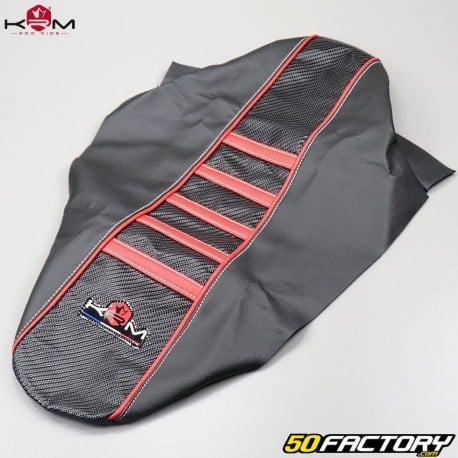 Seat cover Yamaha DT, MBK Xlimit, Malaguti XSM,  XTM (2003 to 2011) KRM Pro Ride red