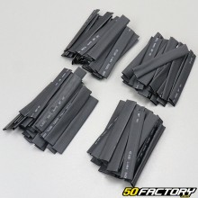 7x80mm tubo termorestringente nero (lotto 100)