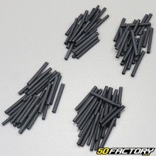 2.5x40mm tubo termorestringente nero (lotto 100)