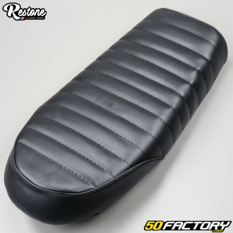 Selle basse moto universelle Restone noire