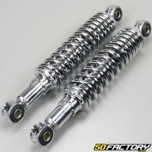 260mm adjustable rear shock absorbers Peugeot 103, MBK 51 chrome