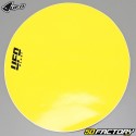 Plate background Vintage Oval UFO yellow