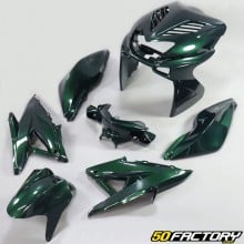 Kit di carenatura racing MBK Nitro  et  Yamaha Aerox (prima di 2013) 50 2T Jaguar verde