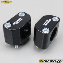 Handlebar Risers 22mm to 28mm Star Bar Black