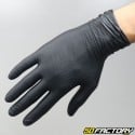 Black nitrile mechanic grip gloves (x25 pairs)