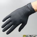 Guantes de agarre mecánico de nitrilo negro (pares x25)