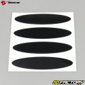 100mm reflective tape approved for helmet (x4) Brazoline black