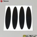 Bandes réfléchissantes 100mm homologuées pour casque (x4) Brazoline noires