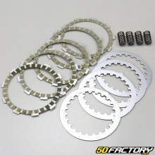 Clutch discs and springs AM6 Minarelli reinforced kevlar