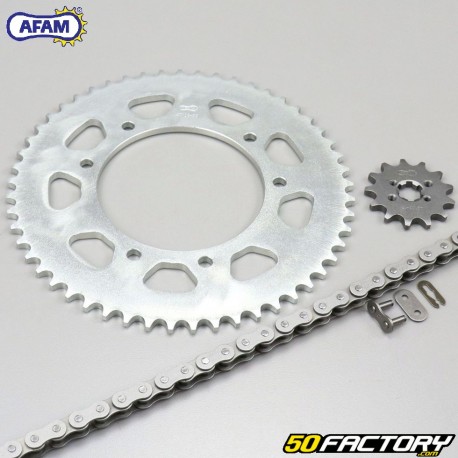 Juego de cadena 13x53x130 Derbi Senda,  Gilera SMT 50 ... Afam gris