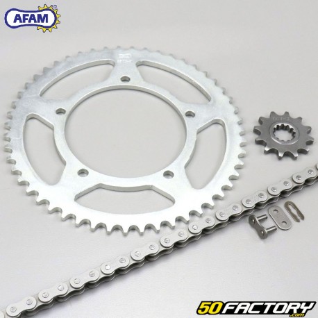 Kit de corrente 12x51x126 AJS, KSR, Keeway 50 ... Afam cinza