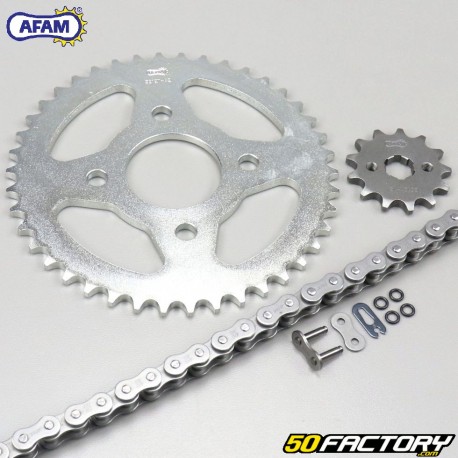 Kit chain reinforced with O-rings Spigaou 13x42x88 Dax, TNT City 50 ... Afam gray