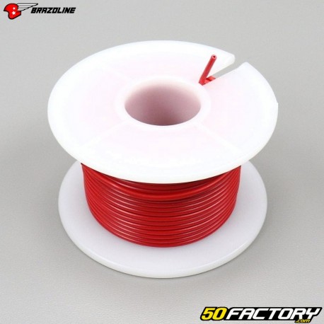 Universal electric wire 0.75mm Brazoline red (25 meters)