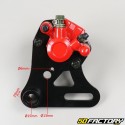 Bremssattel hinten Derbi DRD Xtreme, Gilera SMT,  RCR (seit 2011), HM ... anpassungsfähig rot