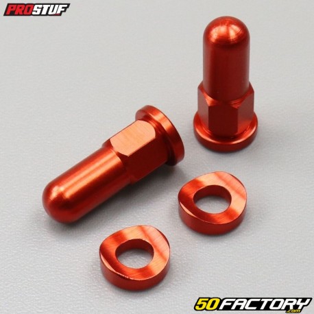 Orange anodized Prostuf gripsters nuts