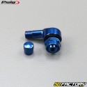 Puig 11.3mm aluminum elbow valves blue