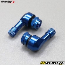 Válvulas de rueda acodadas Puig aluminio 11.3mm azules