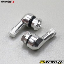 Bent valve stems aluminum Puig 11.3mm gray