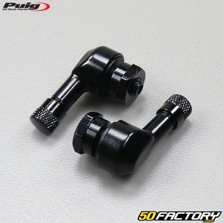 Puig 8.3mm aluminum elbow valves black