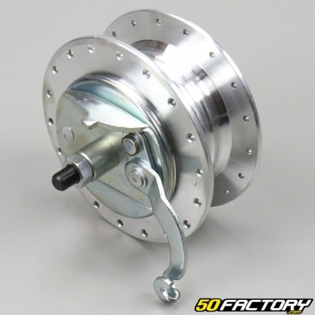 Complete front wheel hub (Leleu type) 36 mm holes MotobÃ © can AV80, AV88 ...