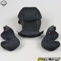 Capacete modular Vito Lanzetti preto fosco