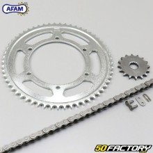 Kit chaîne 16x57x136 Yamaha TDR 125 (1994 à 2003) Afam gris