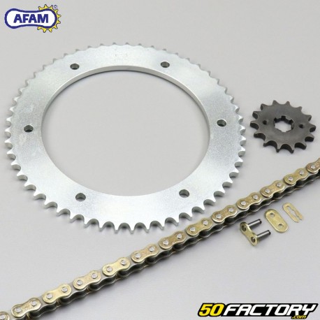 Kit chaîne renforcé 14x53x132 Yamaha WR 125 (2009 à 2011) Afam or